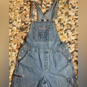 B.U.M. Vintage Blue Denim Overalls with Chest Pocket